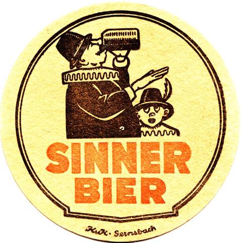 karlsruhe ka-bw sinner rund 1a (215-sinner bier-schwarzrot) 